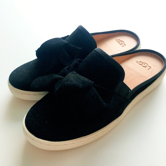 UGG Shoes - UGG Women's Luci Bow Slip-On Suede In Black